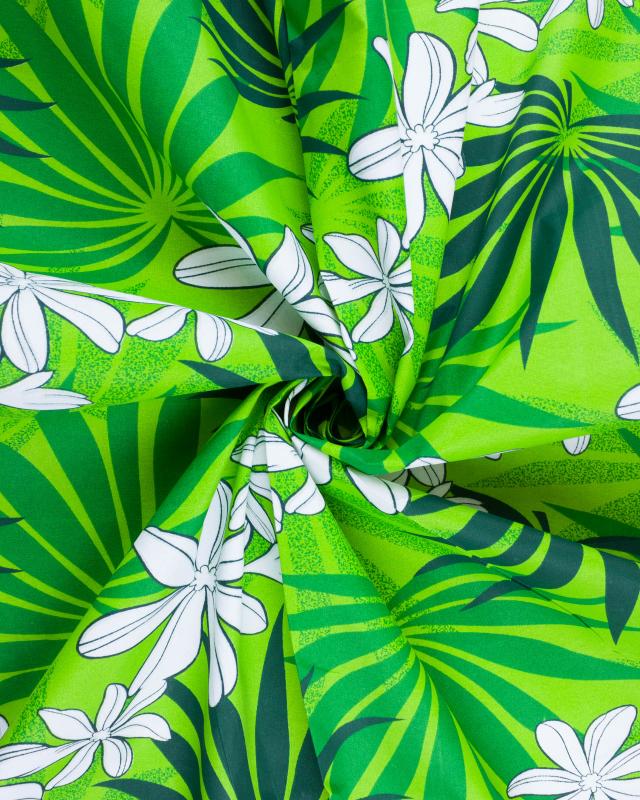 Polynesian Fabric MOENAU Green - Tissushop